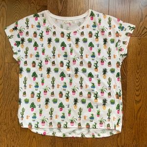 Tee Cactus Print Tropical. Size M Euro.